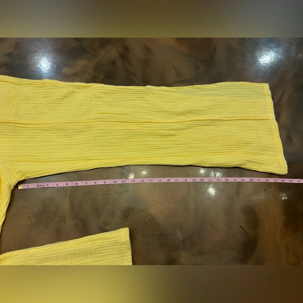SEDGE - Daffodil muslin yellow Harrison Pants NWT